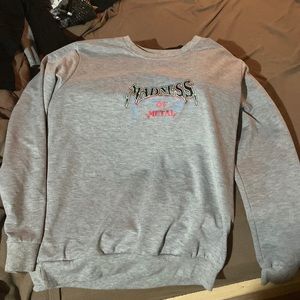 Oversize sweatshirt “madness of metal” size:Large